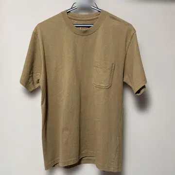 THE NORTH FACE 카키 T셔츠 포켓 부착