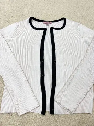 TOCCA 실크 리브 가디건