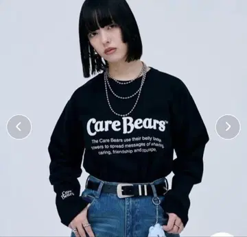 PAGEBOY 케어베어스 블랙 티셔츠