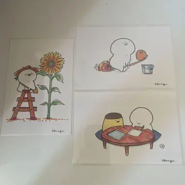 오분구와 함께 오분구 씨 원화 엽서
