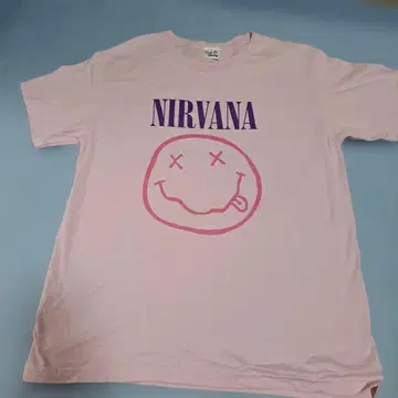NIRVANA 핑크 T셔츠 Rock Stanley