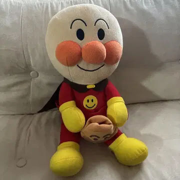 호빵맨 봉제 인형 약 30cm 미니 캐릭터 포함
