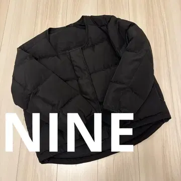 컨디션 최상 NINE 다운 자켓 블랙