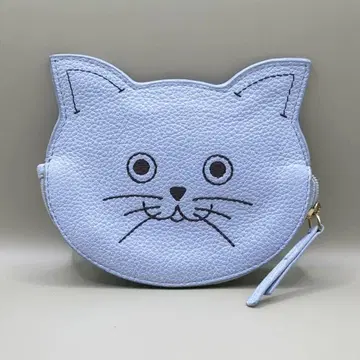 FURLA 훌라 코인 케이스 동전 지갑 고양이 스카이블루