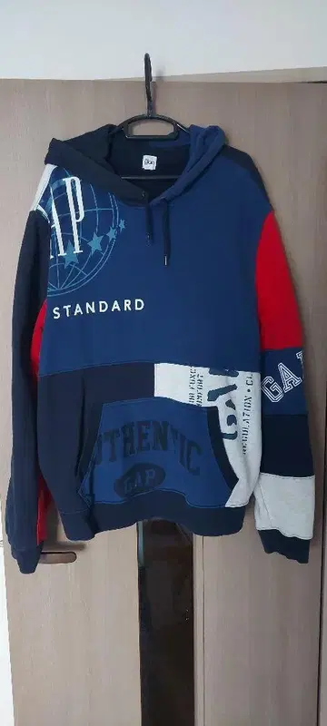 GAP 패치워크 후드티 XL