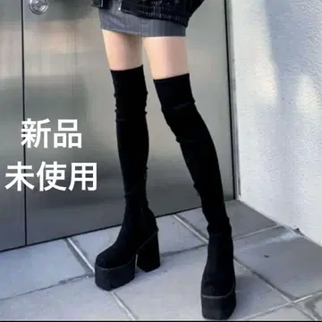 EMODA 스퀘어 핏 롱 부츠
