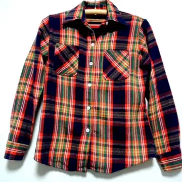 70s JCPenney 빅맥 헤비 플란넬 셔츠 7/8