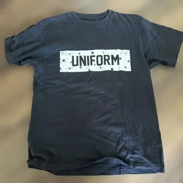 uniform experiment 티셔츠 블랙 사이즈 1