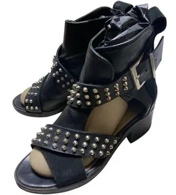 최종 가격 Zadig&Voltaire 부츠 샌들 37 가죽 스터드