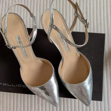 PELLICO 실버 하이힐 36