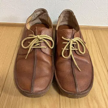 REGAL 브라운 가죽 레이스업 슈즈