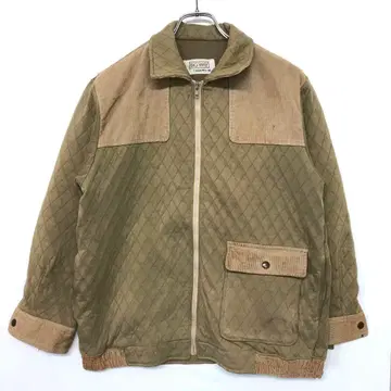 쇼와 레트로 BIG WAY 구제 의류 퀼팅 절개 헌팅 자켓