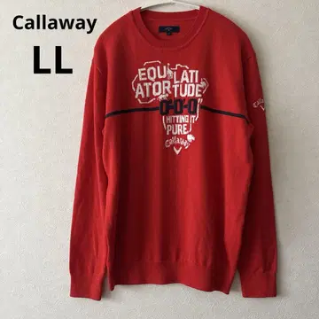 캘러웨이 Callaway 남성용 골프웨어 긴팔 니트 LL 로고