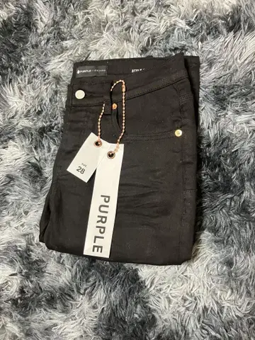 PURPLE BRAND 블랙 데님 팬츠 28 택 포함
