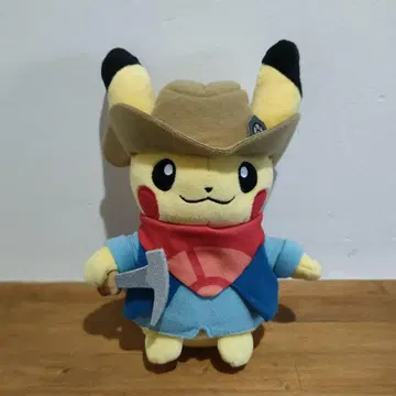 포켓몬 화석 박물관 발굴 피카츄 봉제 인형