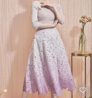 Noela 그라데이션 레이스 스커트
