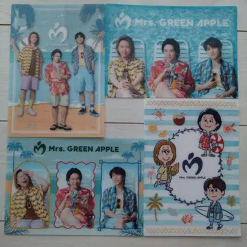 미세스 Mrs. GREEN APPLE 비주얼 시트 4개 세트