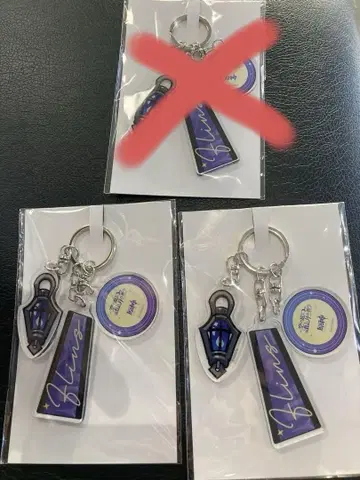 하늘의 정원과 달의 기도 원신 플린즈 키링 3개 세트