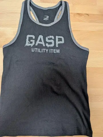 GASP 탱크탑 블랙 컬러 UTILITY ITEM