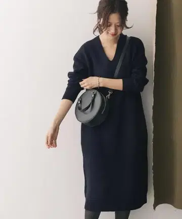 URBAN RESEARCH DOORS 해밀턴 울 V넥 니트 원피스