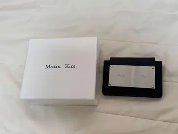 Matin Kim 블랙 이단 접이식 지갑