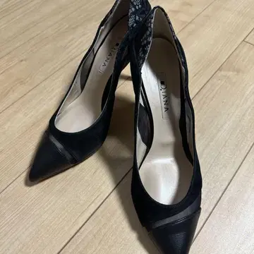 DIANA 블랙 하이힐 펌프스 24cm