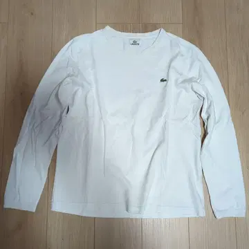LACOSTE 긴팔 티셔츠 롱 T 화이트