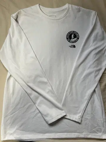 THE NORTH FACE 화이트 긴팔 T셔츠 M