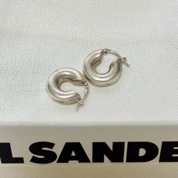 [ JIL SANDER ] 후프 귀걸이 silver925