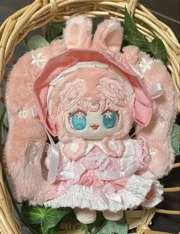 무속성 목화 인형 소량 로트 토끼 꽃무늬 10cm 뼈대 포함 증정 포함