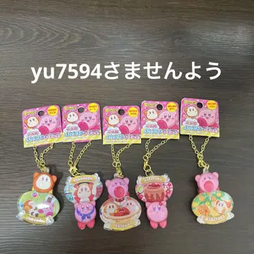 커비 클리어 키링 5종