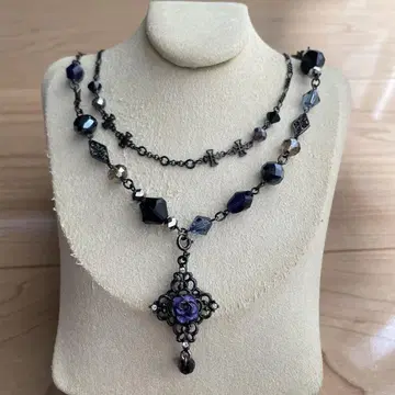 ANNA SUI 롱 더블 목걸이