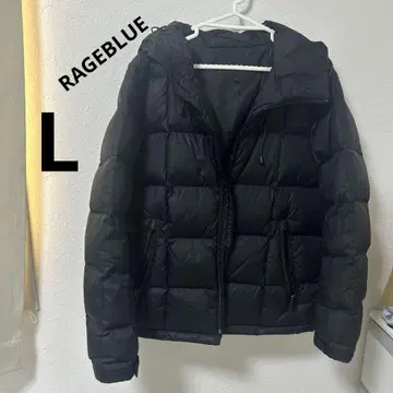 레이지블루 다운 자켓 블랙 L 사이즈