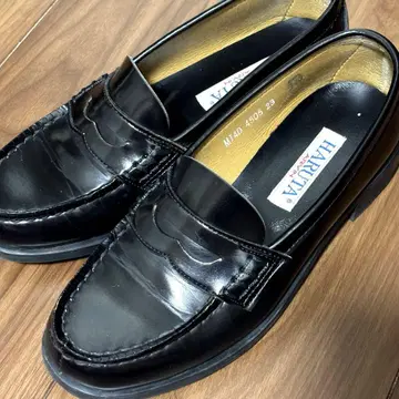 [고품질] 하루타 코인 로퍼 블랙 4505 23cm