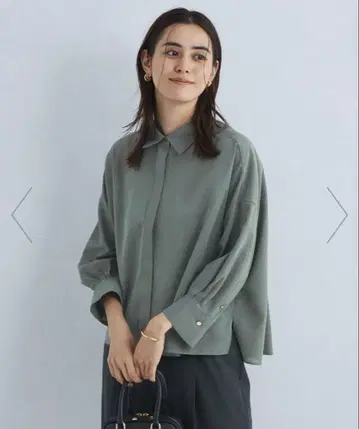 새상품급 시어 돌먼 숏 셔츠 united arrows