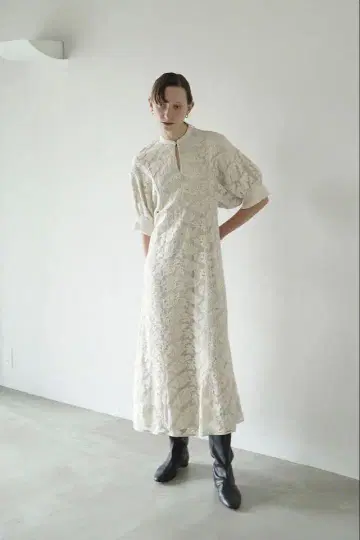 clane FLORAL EMBLOIDERY LACE 원피스