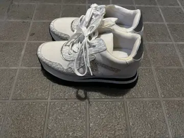 MUUM 스니커즈 반짝반짝 실버 L 사이즈