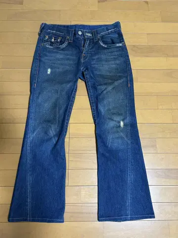 데미지 가공 부츠컷 데님