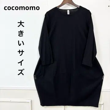 26 새상품급 빅 사이즈 cocomomo 블랙 린넨 원피스