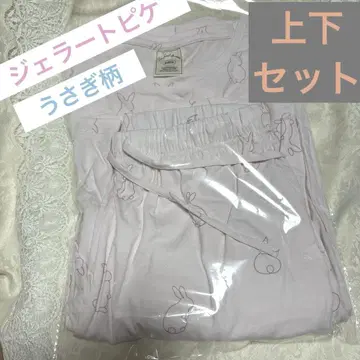 [ 새상품 ] 젤라또피케 토끼 패턴 상하의 2점 룸웨어 파자마