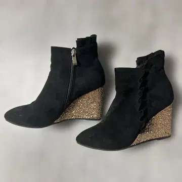 숏부츠 부티 앵클부츠 웨지솔 23.5cm
