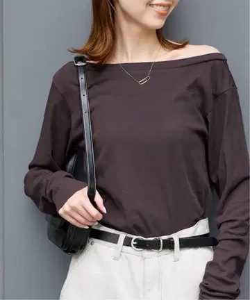 JOURNAL STANDARD 시어 플라이스 2WAY 롱 슬리브 브라운