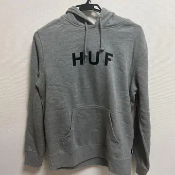 HUF 그레이 후드티 M