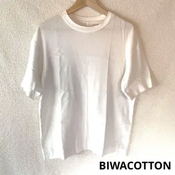 BIWACOTTON 비와코튼 T셔츠 반팔 무지 화이트 사이즈 3
