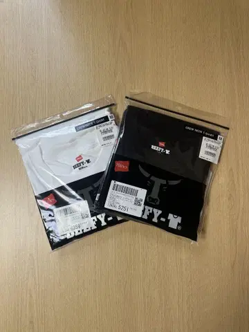 Hanes BEEFY-T 크루넥 티셔츠 M 사이즈 세트