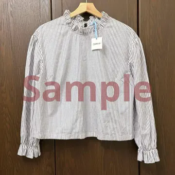 택 포함 새상품 Wanderclad etc.. 프릴 블라우스 스트라이프