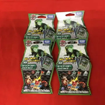 [ 새상품 미개봉 ]  BAKUGAN 카드 부스터 팩 Vol.2 4팩