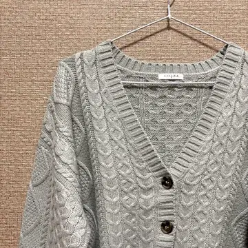 [ 새상품급 ] 올리브 케이블 니트 가디건