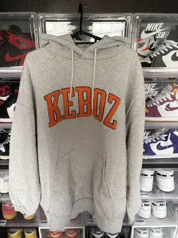Keboz 후드 부착 후드티 L 사이즈 그레이