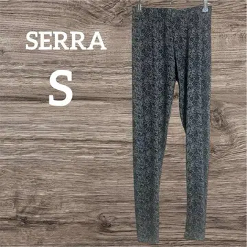 SERRA 그레이 꽃무늬 스패츠 S 사이즈 레깅스 레그 웨어